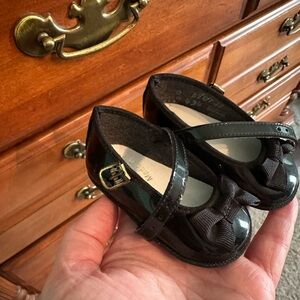Vintage black baby shoes